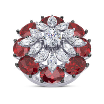 Rosy Rendezvous Ring