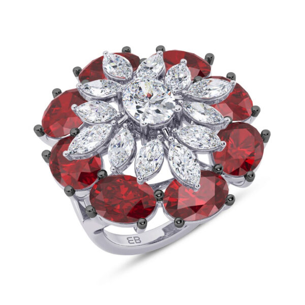 Rosy Rendezvous Ring