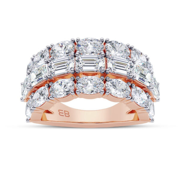 Sparkle Trio Half Eternity Band