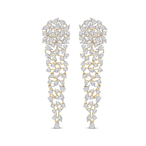 Golden Dew Detachable Diamond Earrings