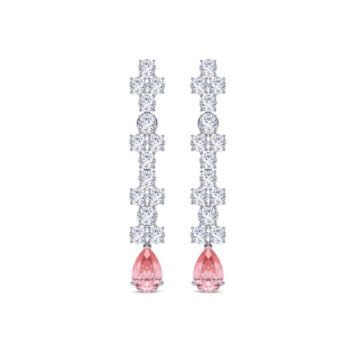 Chic Blush Diamond Earrings