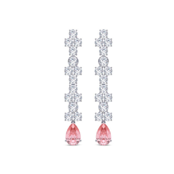 Chic Blush Diamond Earrings