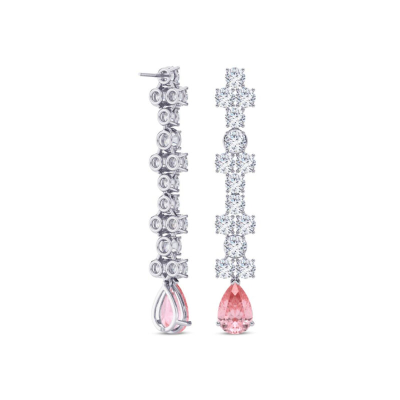 Chic Blush Diamond Earrings