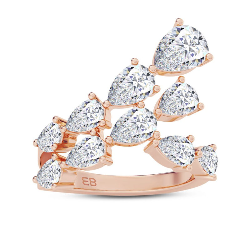 Spectacular Pear Diamond Ring