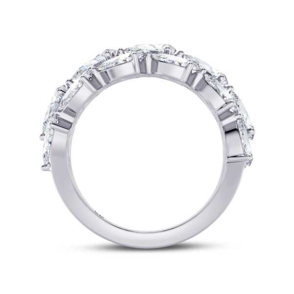 Pear Trio Half Eternity Ring