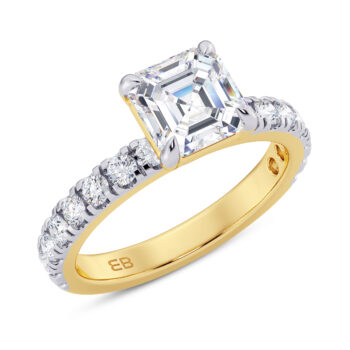 Classic Asscher Engagement Ring