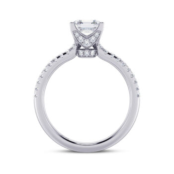 Tulip Asscher Engagement Ring