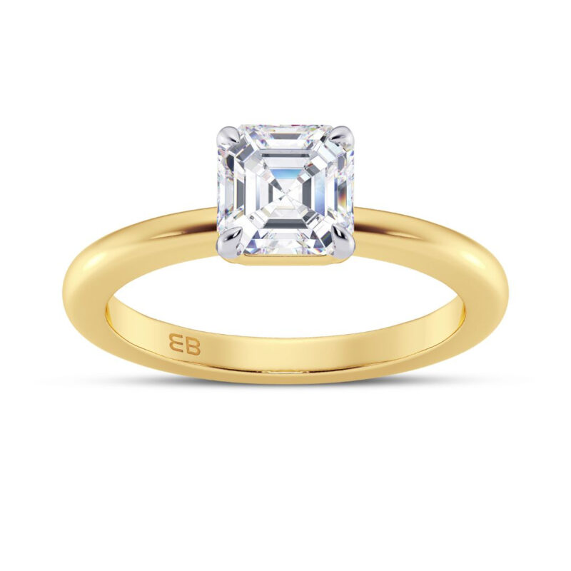 Classic Asscher Diamond Ring