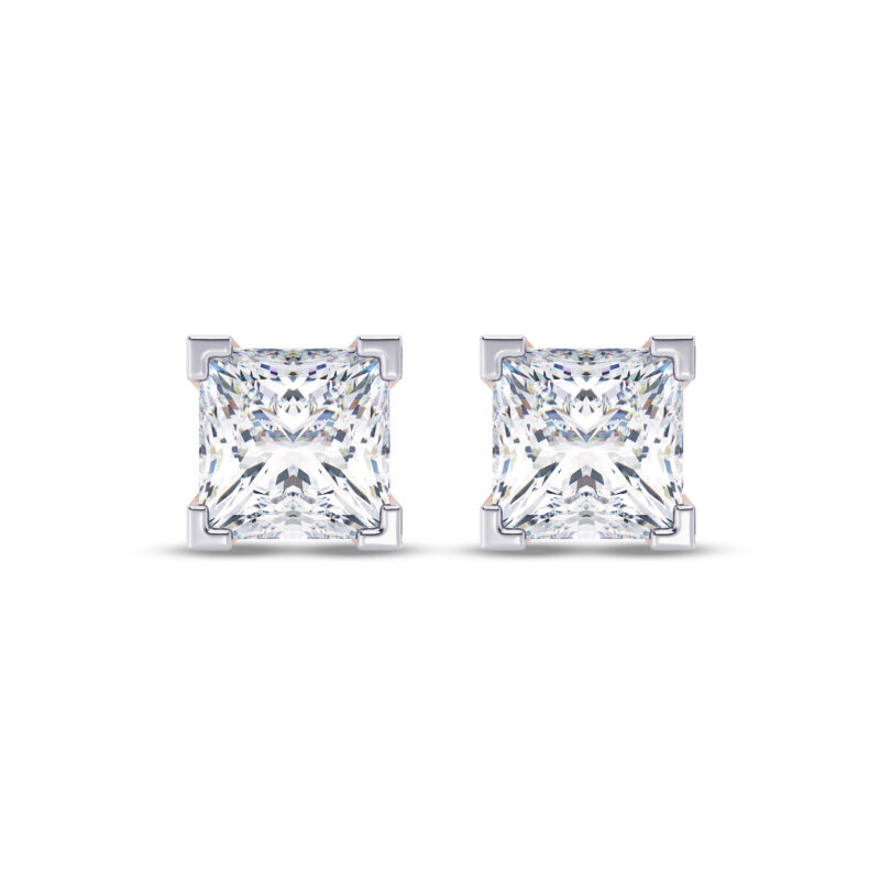 Princess Solitaire Earring