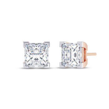 Princess Solitaire Earring