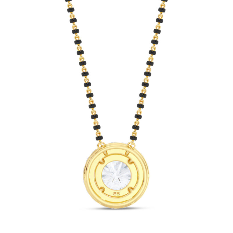 Classic Round Halo Mangalsutra