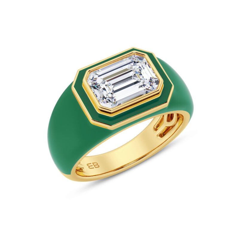 Green 2 ct Emerald Ring