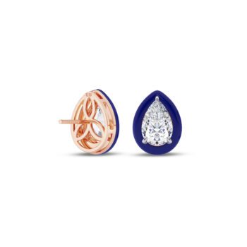 Cobalt 1 ct each Pear Earring