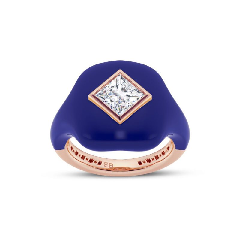 Cobalt 1 ct Bold Princess Ring