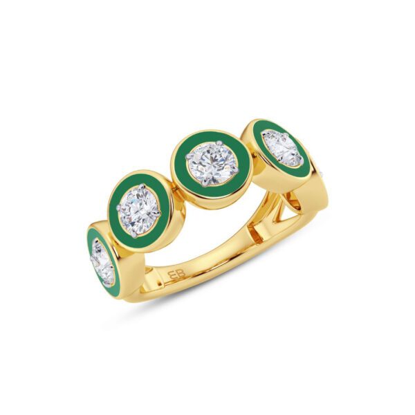 Green Subtle Belle Ring