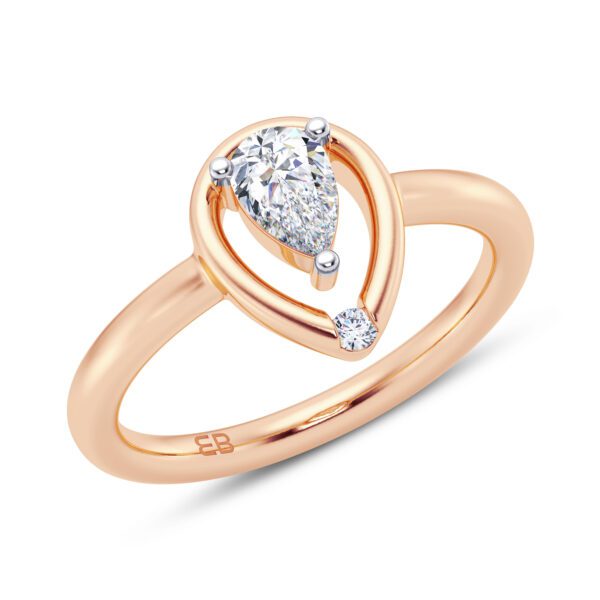 Pear Caress Diamond Ring