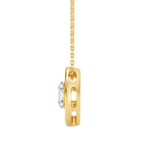 Oval Caress Diamond Pendant