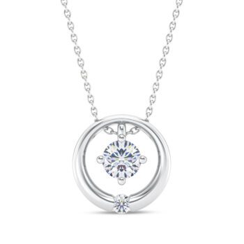 Round Caress Diamond Pendant