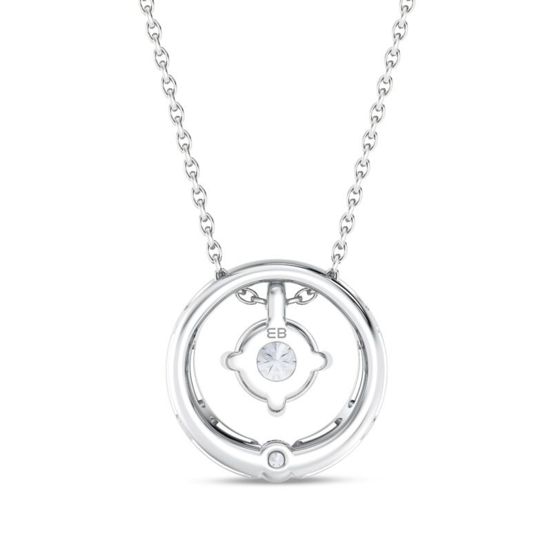 Round Caress Diamond Pendant