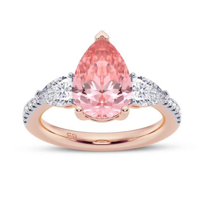 Pear Blush Engagement Ring