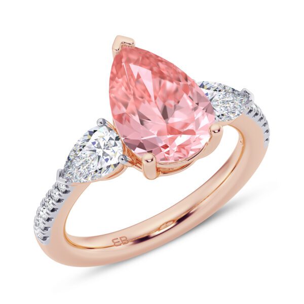 Pear Blush Engagement Ring