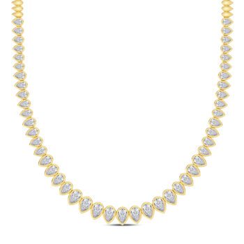 Pear Sparkle Diamond Necklace