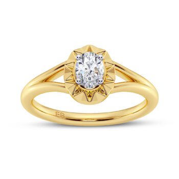 Lucent Oval Diamond Ring