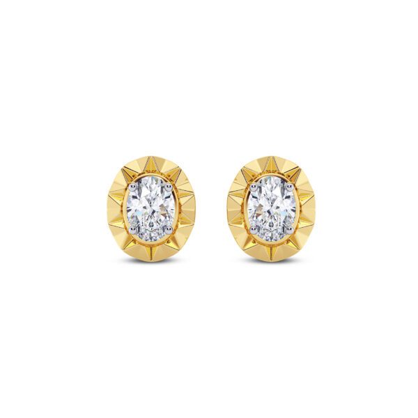 Lucent Oval Diamond Earring