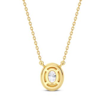 Lucent Oval Diamond Pendant