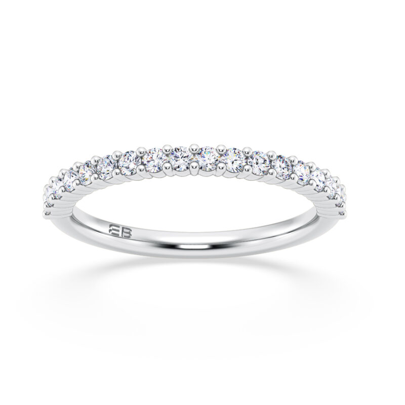 Sleek Half Eternity Ring