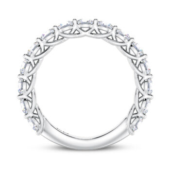 Scallop Three-Fourth Eternity Ring