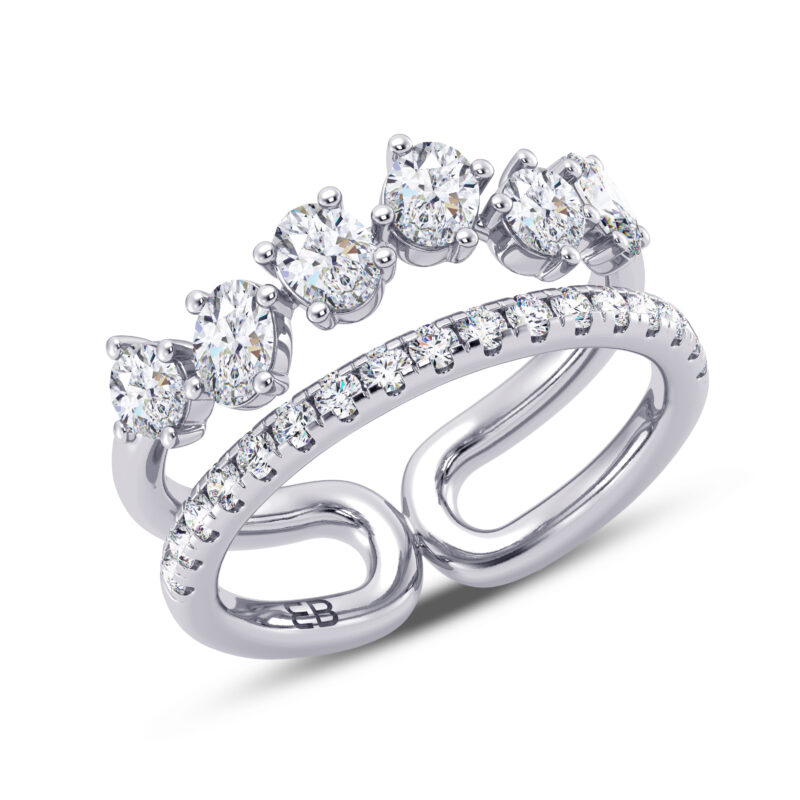 Soaring Oval Diamond Ring