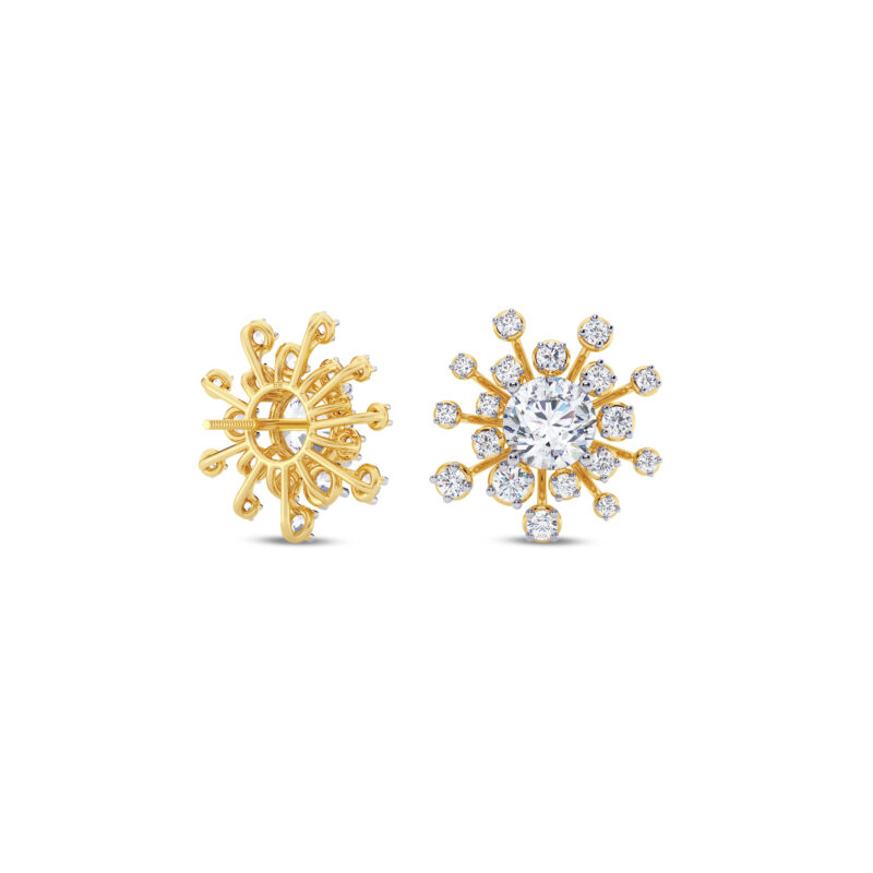 Starburst Diamond Earring