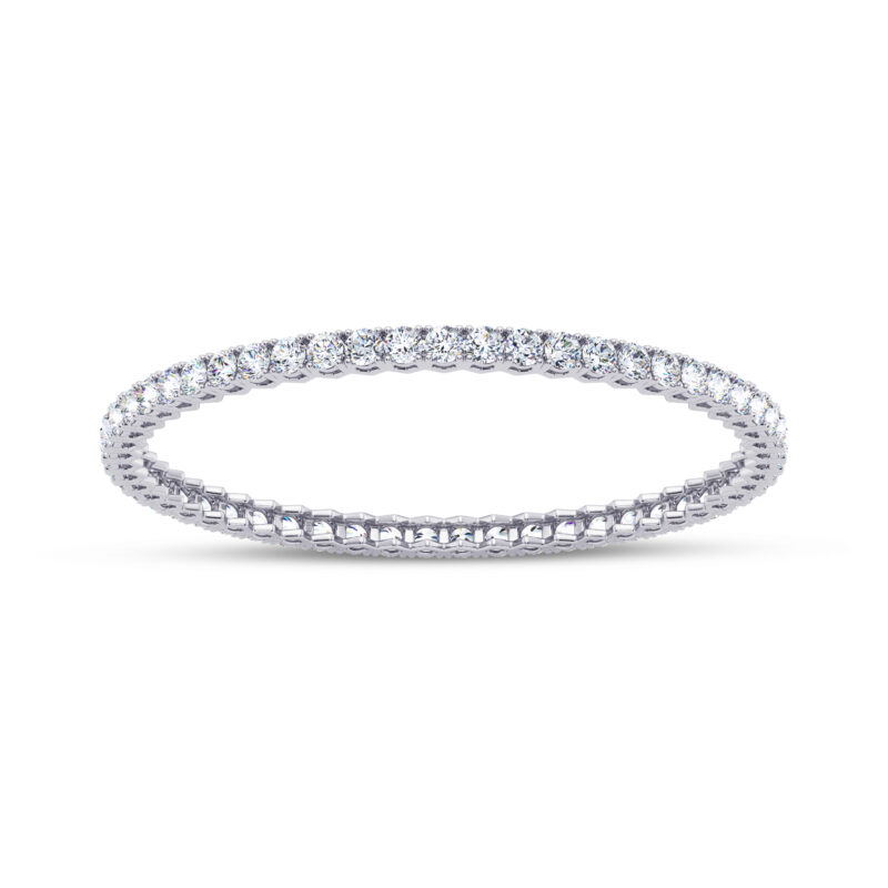 0.25 cts each Round 4 Prong Bangle