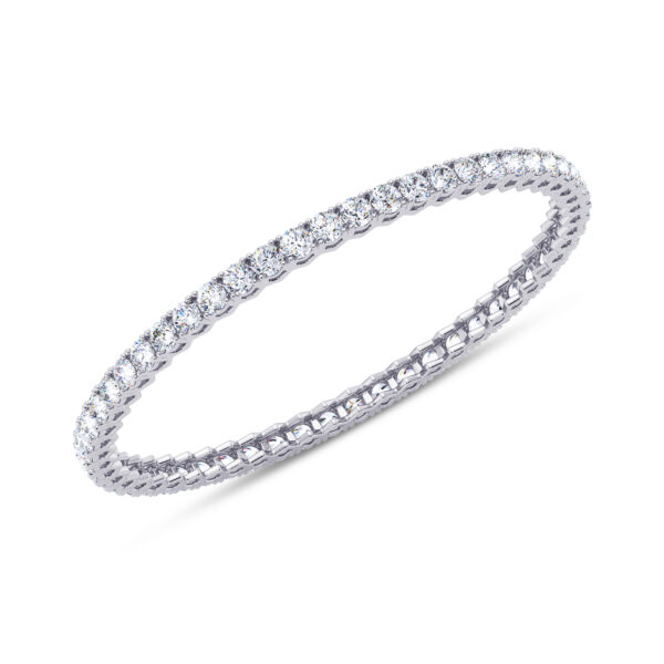 0.25 cts each Round 4 Prong Bangle