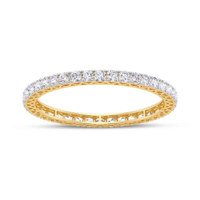 0.60 cts each V Filigree Bangle