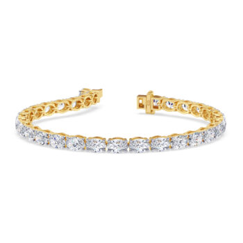 0.25 cts each Sleeping Oval Tennis Bracelet