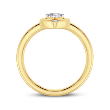 Pear Caress Diamond Ring