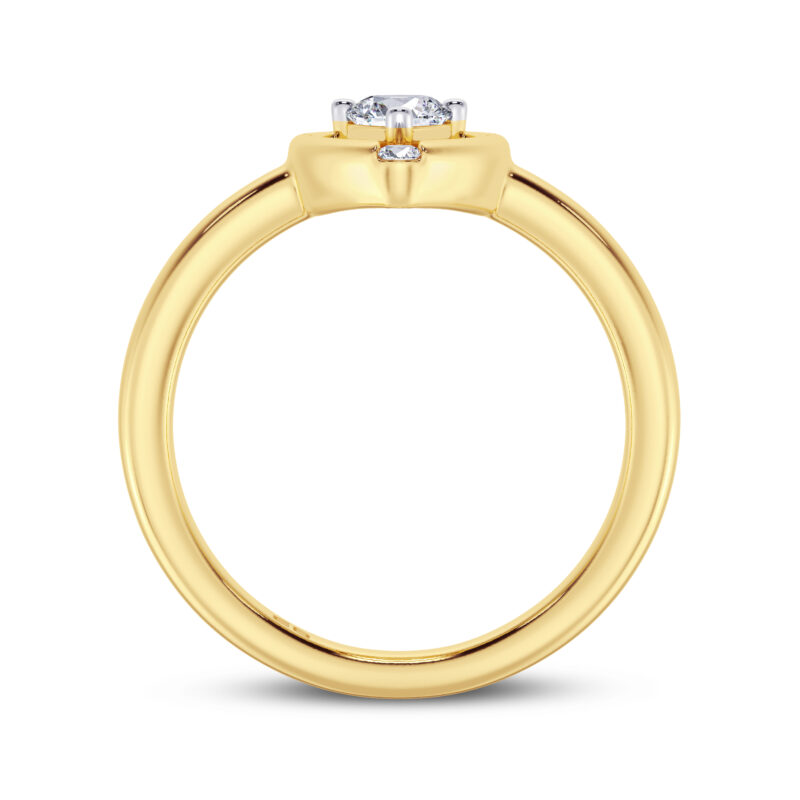 Pear Caress Diamond Ring