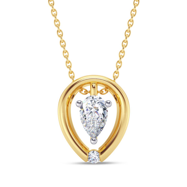 Pear Caress Diamond Pendant