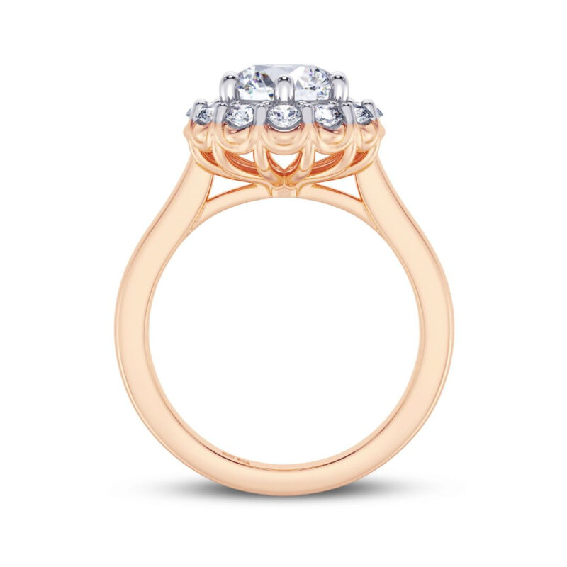 1 cts Center Fleur Lab Diamond Ring