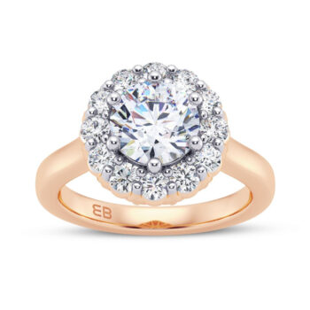 1 cts Center Fleur Lab Diamond Ring