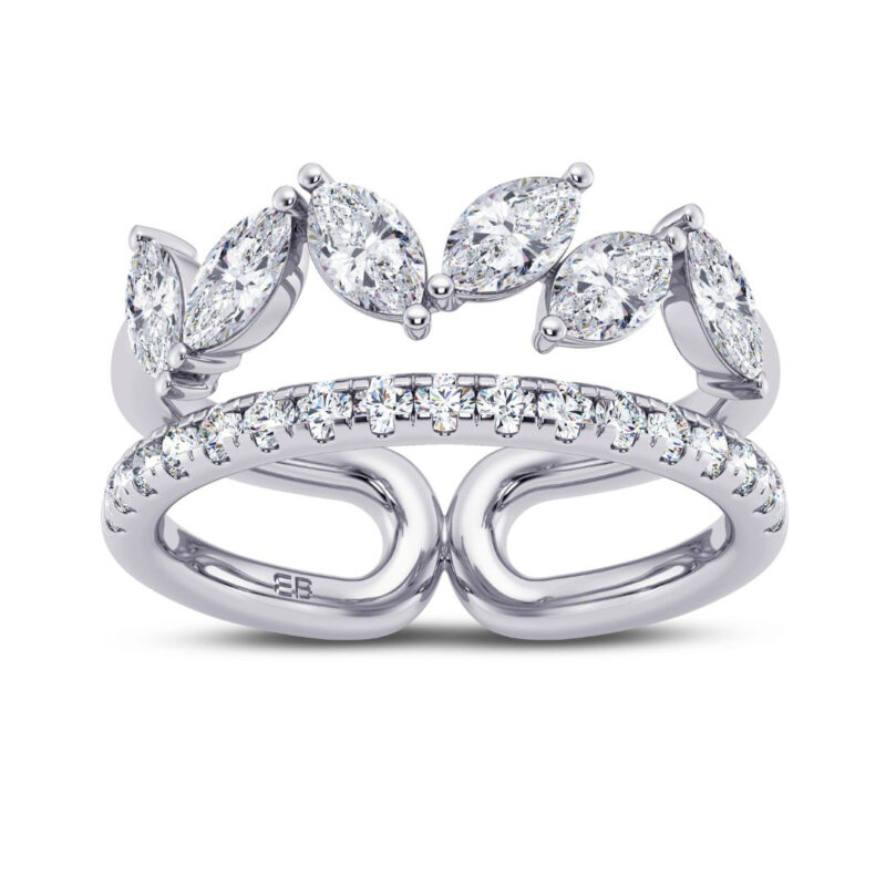 Soaring Marquee Diamond Ring