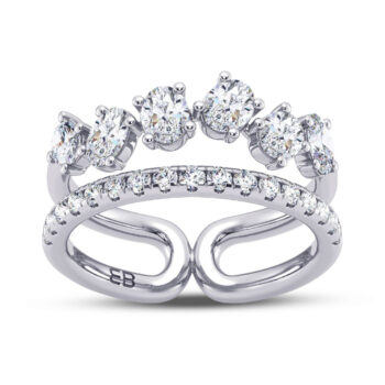 Soaring Oval Diamond Ring