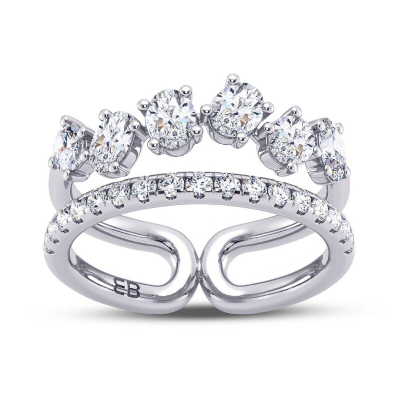 Soaring Oval Diamond Ring