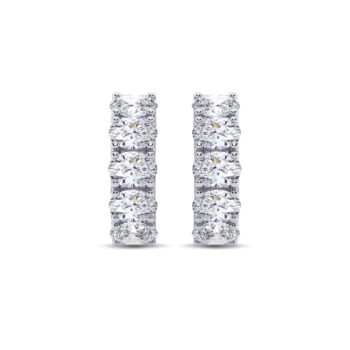 Oval Bali Diamond Earring