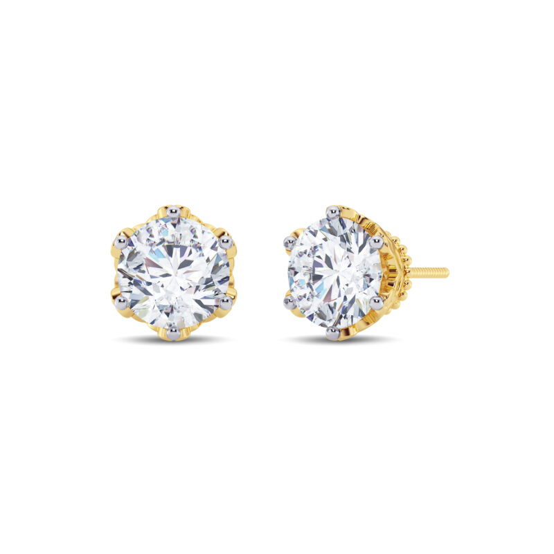 3 ct tw Filigree Diamond Earring