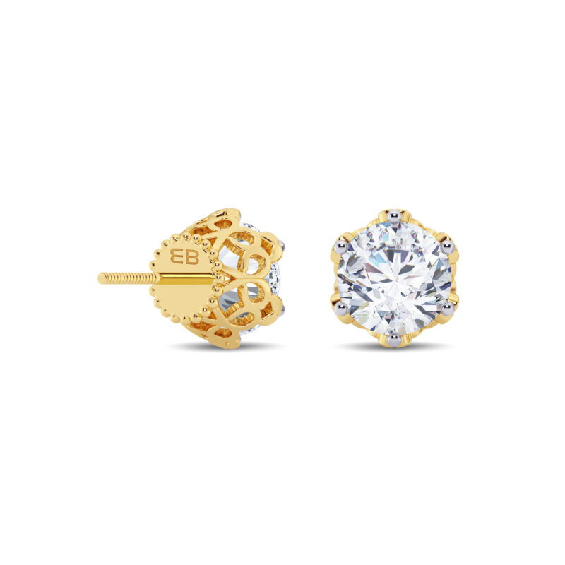 3 ct tw Filigree Diamond Earring