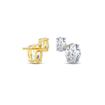 Oval Duo Diamond Earring