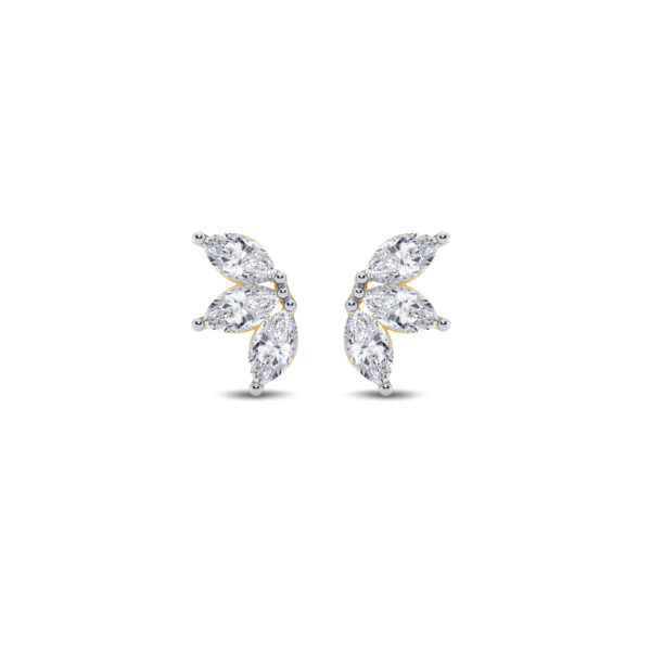 Marquise Floret Diamond Earring